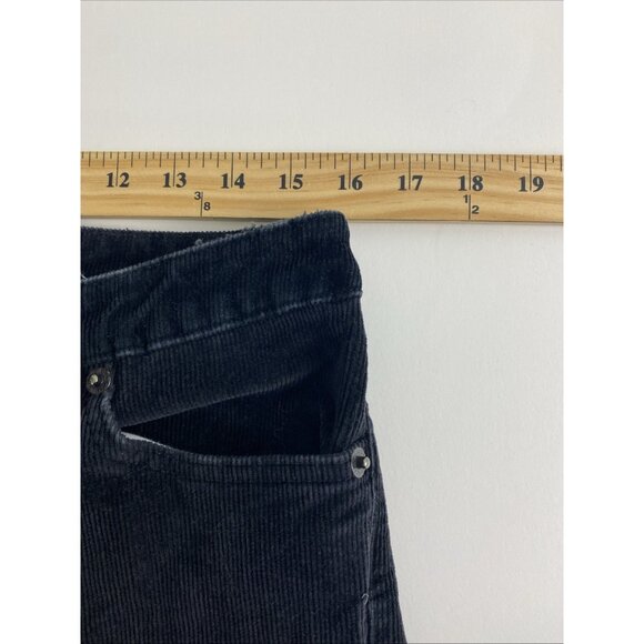 Calvin Klein Flare Womens Pants Size 10 Black Corduroy Flare Casual - Picture 9 of 12